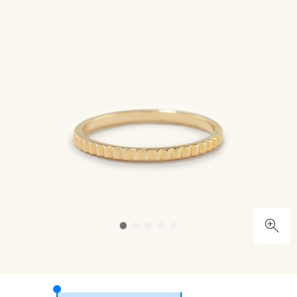 Mejuri 14k gold ring size 5 - Eternity Line Band
